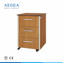 AG-BC016 Gabinete de medicina chino movible de la cabecera de hospital del marco de madera